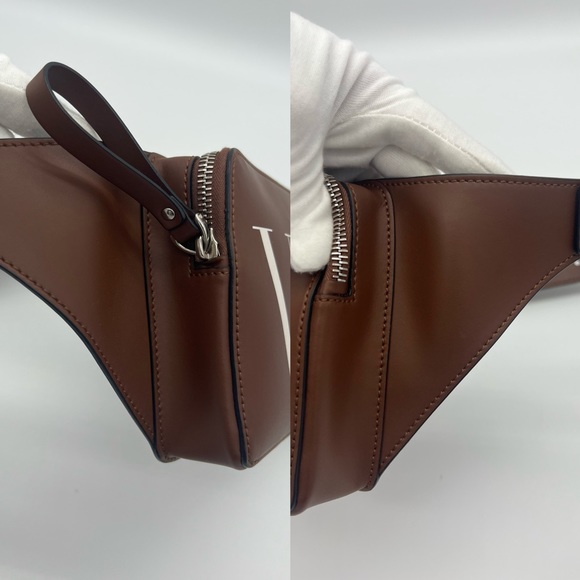 ❌SOLD❌Authentic Valentino Garavani rockstud VLTN Brown leather belt bag - Picture 14 of 17